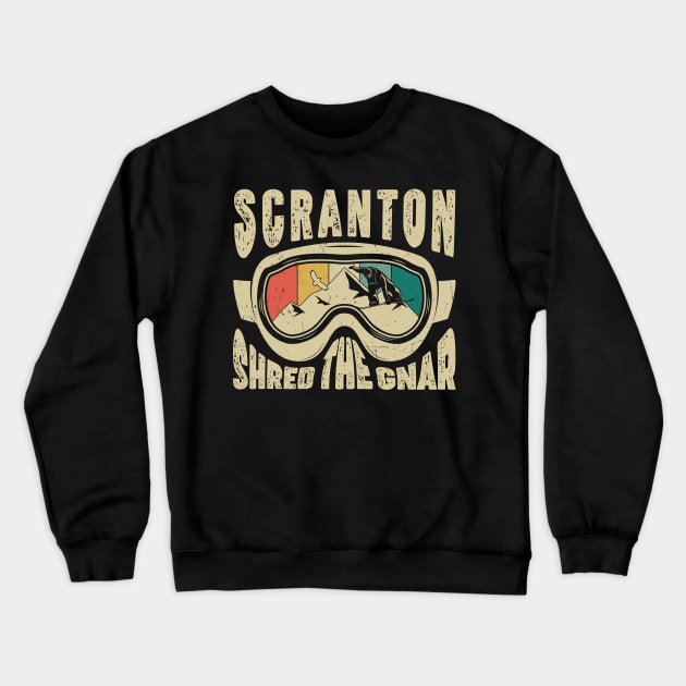 Scranton shred the gnar Crewneck Sweatshirt by NeedsFulfilled